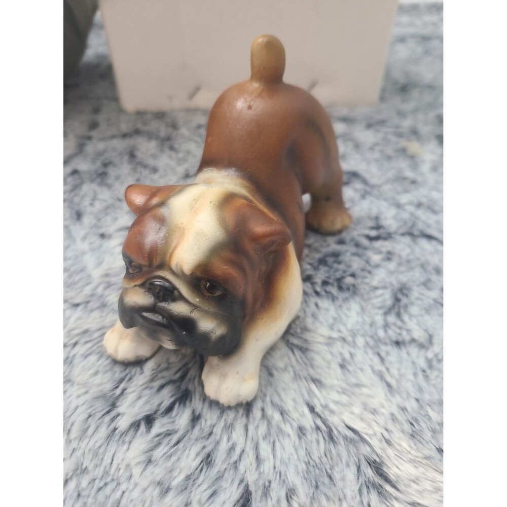 vintage ceramic or porcelain English Bulldog figurine,